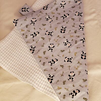 serviette de table motif panda