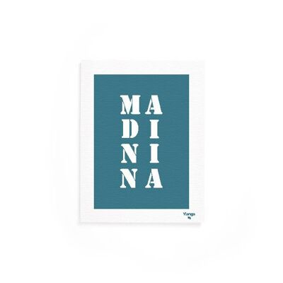 Affiche "Madinina" bleue