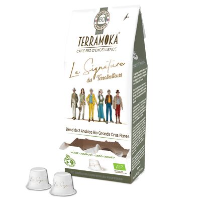 Organic coffee 60 Nespresso compatible zero waste capsules - La Signature