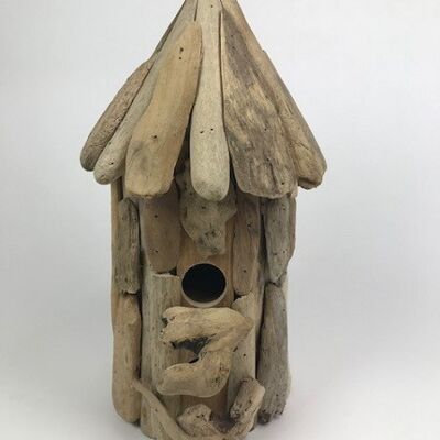 Birdhouse of driftwood driftwood 45 cm high