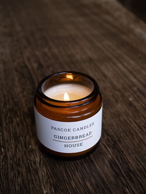 Gingerbread House Small Amber Candle