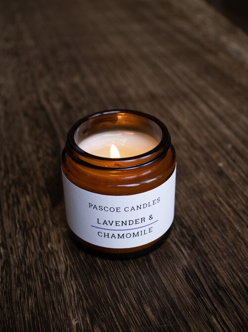 Lavender & Chamomile Small Amber Candle