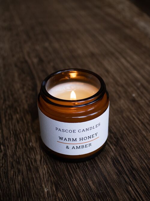 Warm Honey & Amber Small Amber Candle