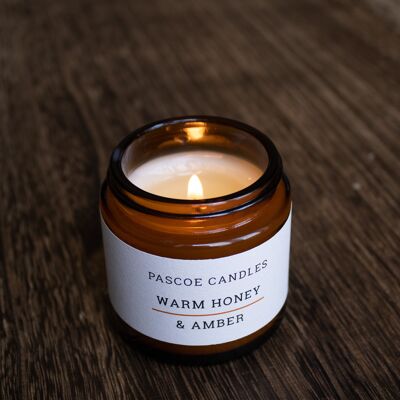 Warm Honey & Amber Small Amber Candle
