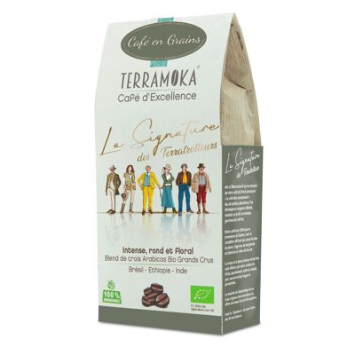 CAFFÈ IN CHICCHI BIO 200G - ARABICA INDIA, ETIOPIA, BRASILE - LA SIGNATURE