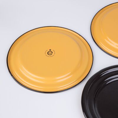 17cm Enamel Side Plate | PLAIN B.