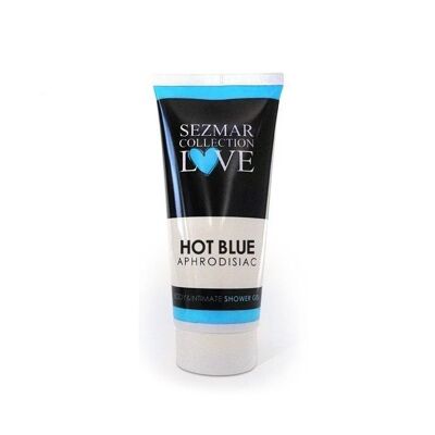 HOT BLUE - Gel douche aphrodisiaque et intime, 200 ml