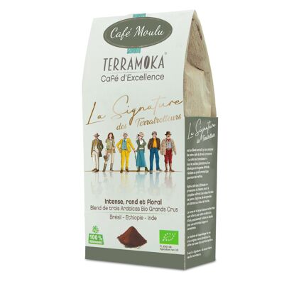 ORGANIC GROUND COFFEE 250G - ARABICA INDIA, BRAZIL, ETHIOPIA - LA SIGNATURE