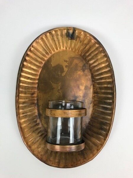 Wall T.Light Holder 32x25x9 cm Blue Gold