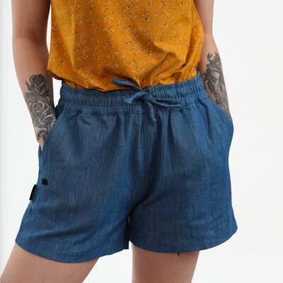 Shorts de sarga Francis de algodón orgánico