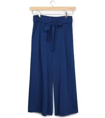 Culotte pantalon Sonoma bleu foncé en mélange LENZING™ ECOVERO™ 2