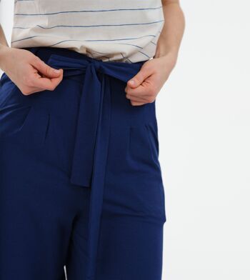 Culotte pantalon Sonoma bleu foncé en mélange LENZING™ ECOVERO™ 4