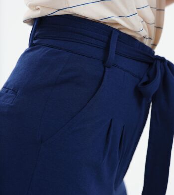 Culotte pantalon Sonoma bleu foncé en mélange LENZING™ ECOVERO™ 5