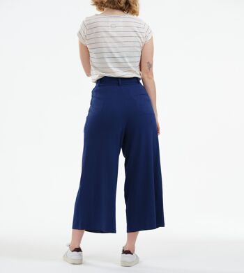 Culotte pantalon Sonoma bleu foncé en mélange LENZING™ ECOVERO™ 6