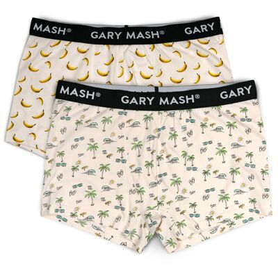Men's pants in a set of 2 Aloha made from an organic cotton blend