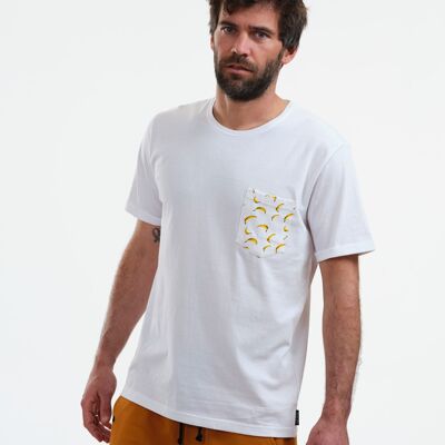 T-shirt con tasca a banana Miami realizzata in cotone biologico