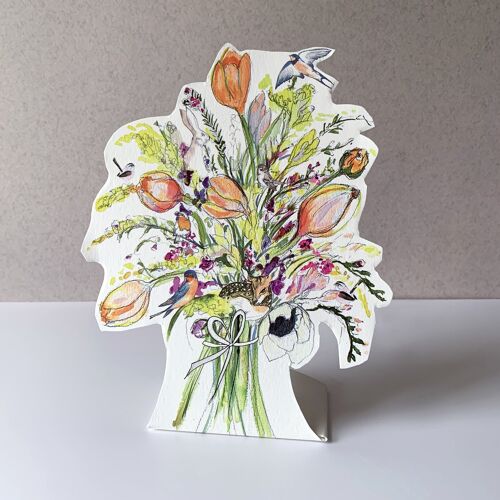 Bunch of Flowers Pop up Card