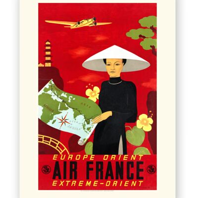 Affiche Air France - Europe Orient - 30x40