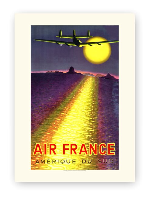 Affiche Air France - Amerique du Sud - 30x40