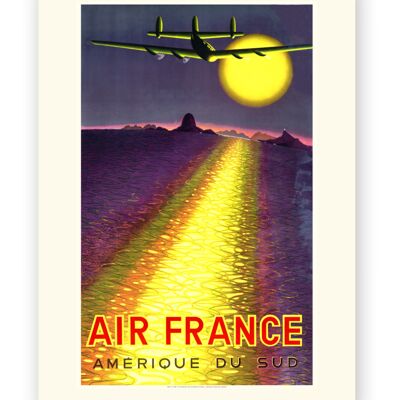 Affiche Air France - Amerique du Sud - 40x50