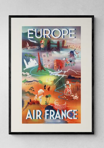 Affiche Air France - Europe - 30x40 2