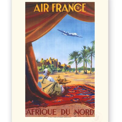 Affiche Air France - Afrique du Nord - 30x40