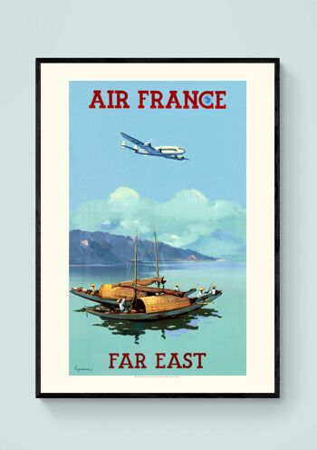 Affiche Air France - Extrême . Orient - 30x40 - Motif 1 2
