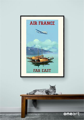 Affiche Air France - Extrême . Orient - 30x40 - Motif 1 3