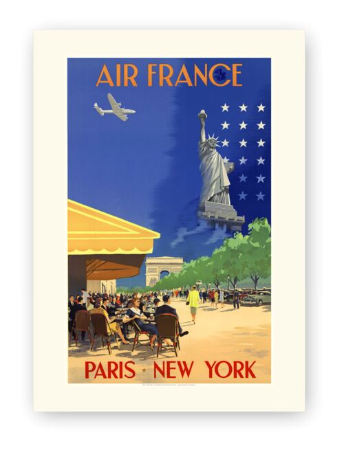 Affiche Air France - Paris New - York - 30x40