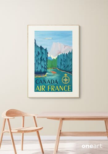 Affiche Air France - Canada - 30x40 - Motif 1 3
