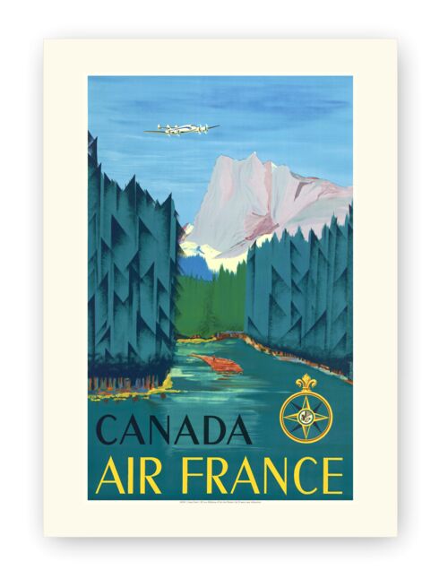 Affiche Air France - Canada - 60x80 en tube - Motif 1
