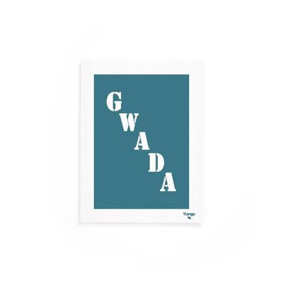 Affiche "Gwada" bleue