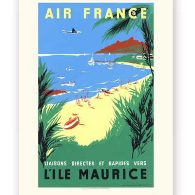 Affiche Air France - L'ïle Maurice - 30x40