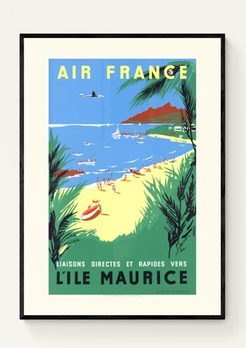 Affiche Air France - L'ïle Maurice - 30x40 2