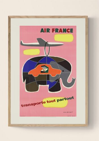 Affiche Air France - Transporte tout, partout - 50x70 en tube 2