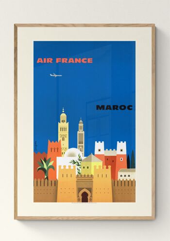 Affiche Air France - Maroc - 30x40 2
