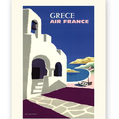 Affiche Air France - Grèce - 30x40 - Motif 1