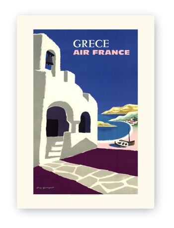 Affiche Air France - Grèce - 40x50 - Motif 1 1