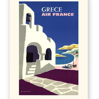 Affiche Air France - Grèce - 60x80 en tube - Motif 1