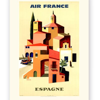 Affiche Air France - Espagne - 30x40 - Motif 1