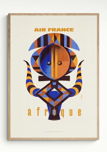 Affiche Air France - Afrique - 50x70 en tube 2