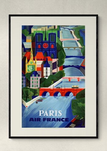 Affiche Air France - Paris - 40x50 - Motif 1 2