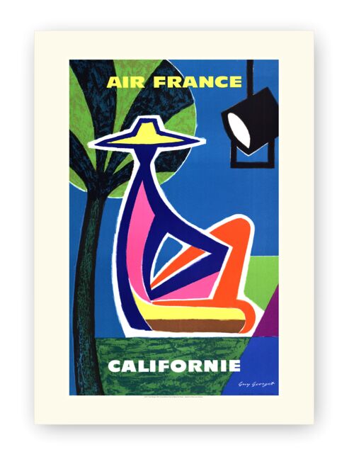 Affiche Air France - Californie - 30x40