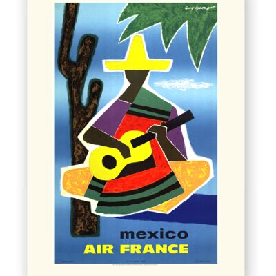 Affiche Air France - Mexique - 30x40