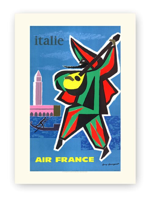 Affiche Air France - Italie - 50x70 en tube