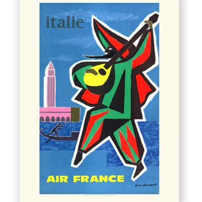 Affiche Air France - Italie - 50x70 en tube