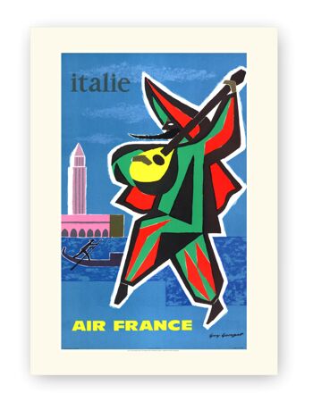 Affiche Air France - Italie - 60x80 en tube 1