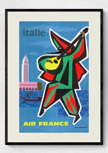 Affiche Air France - Italie - 60x80 en tube 2