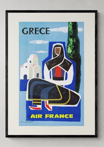 Affiche Air France - Grèce - 60x80 en tube 2