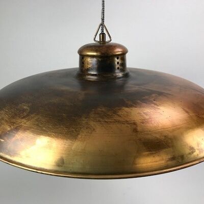 Beautiful sturdy hanging lamp made of metal with a gold shine 5